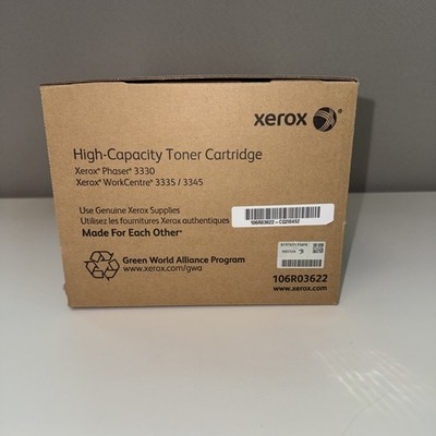GENUINE Xerox 3330/3345 High Yield Black Toner Cartridge 106R03622 106R3622