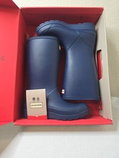 Stivali da gioco Hunter donna originali alti in blu navy taglia US 6!!