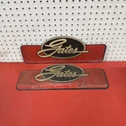 Vintage Gates Automotive Embossed Metal Tin Sign Rubber Belt Belts (Pair)