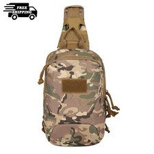 Outdoor Tactical Sling Bag Military MOLLE Crossbody Chest Shoulder Backpack