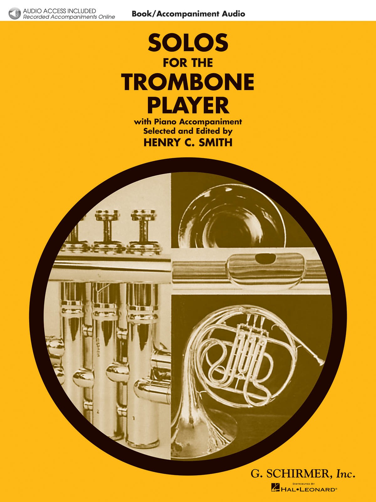 Solos for Trombone Player Sheet Music Piano Accompaniment Book Play-Along Audio