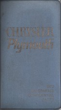 1972 Plymouth Pocket Facts Book Original Case With Booklets