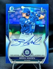 Brock Rodden 2023 Bowman Draft - True Blue Chrome Prospect Auto - #CDA-BR
