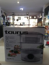 Cuocitore a Vapore Elettrico Taurus SALUTECOOK Bianco 800 W Plastica