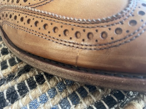 Allen Edmonds McAllister Budapester Oxford elegante Schuhe Leder Herren Größe 7 D - Bild 4 von 12