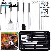 Grillbesteck Set 13 Teile Edelstahl GrillzubehöR BBQ Werkzeug Geschenk