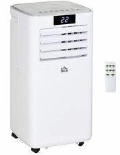 HOMCOM 7000 BTU Mobile Air Conditioner Indoor Portable AC Unit, White