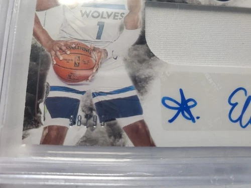 2020-21 Panini Origins Anthony Edwards Rookie Patch / Auto Basketball Card /99