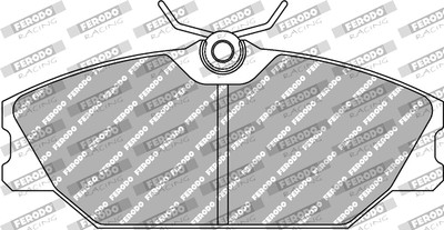 FERODO RACING FCP406R Bremsbelagsatz, Scheibenbremse für ALPINE,DAEWOO,PEUGEOT,R