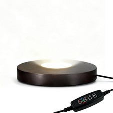 FuoiCorn Wood LED Light Base - Crystal Display Base for Glass Art/Acrylic, 3 Lig