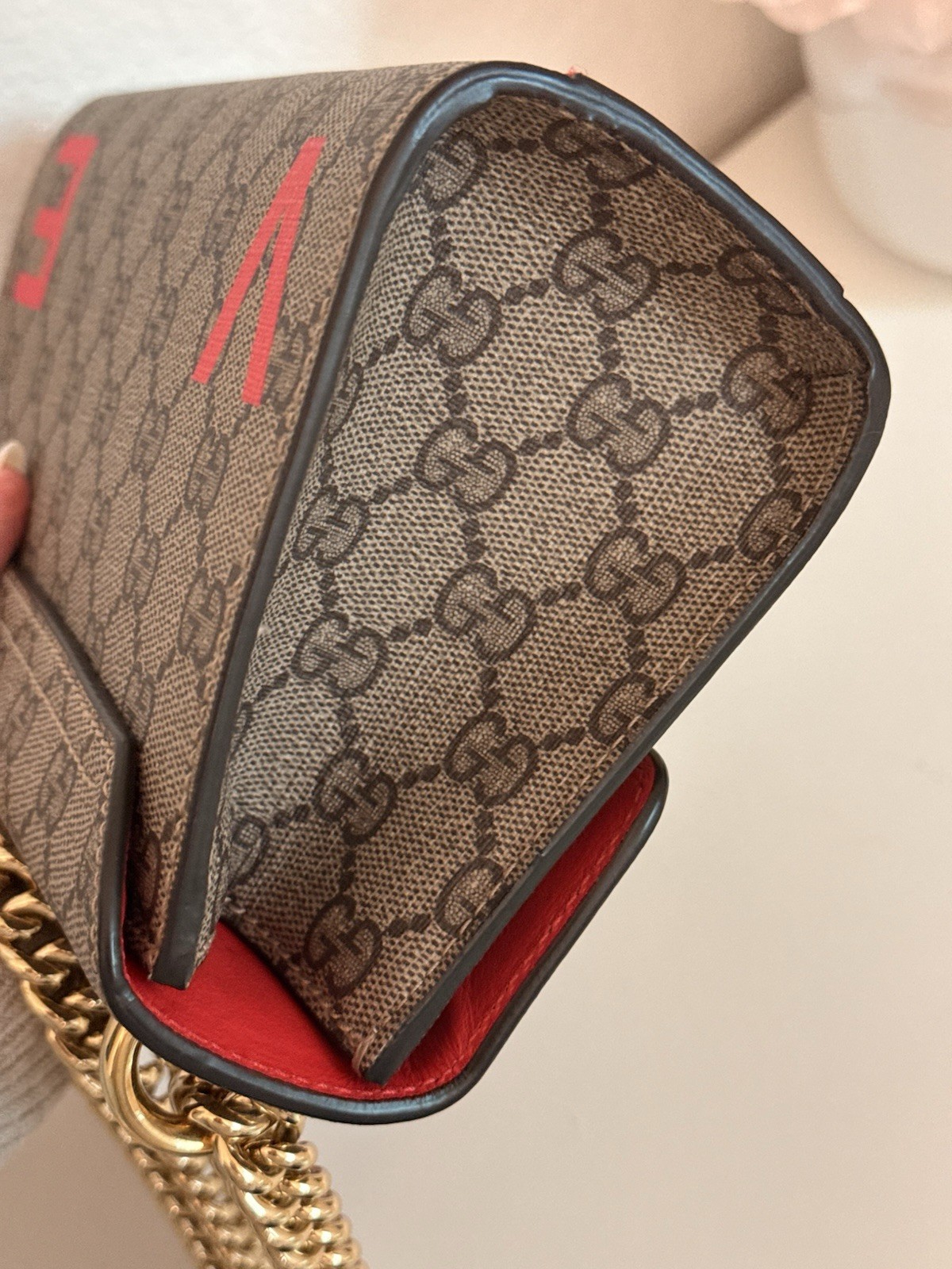 Authentic Gucci Small Padlock GG Supreme "LOVE" Shoulder Bag w/ dust bag image 9