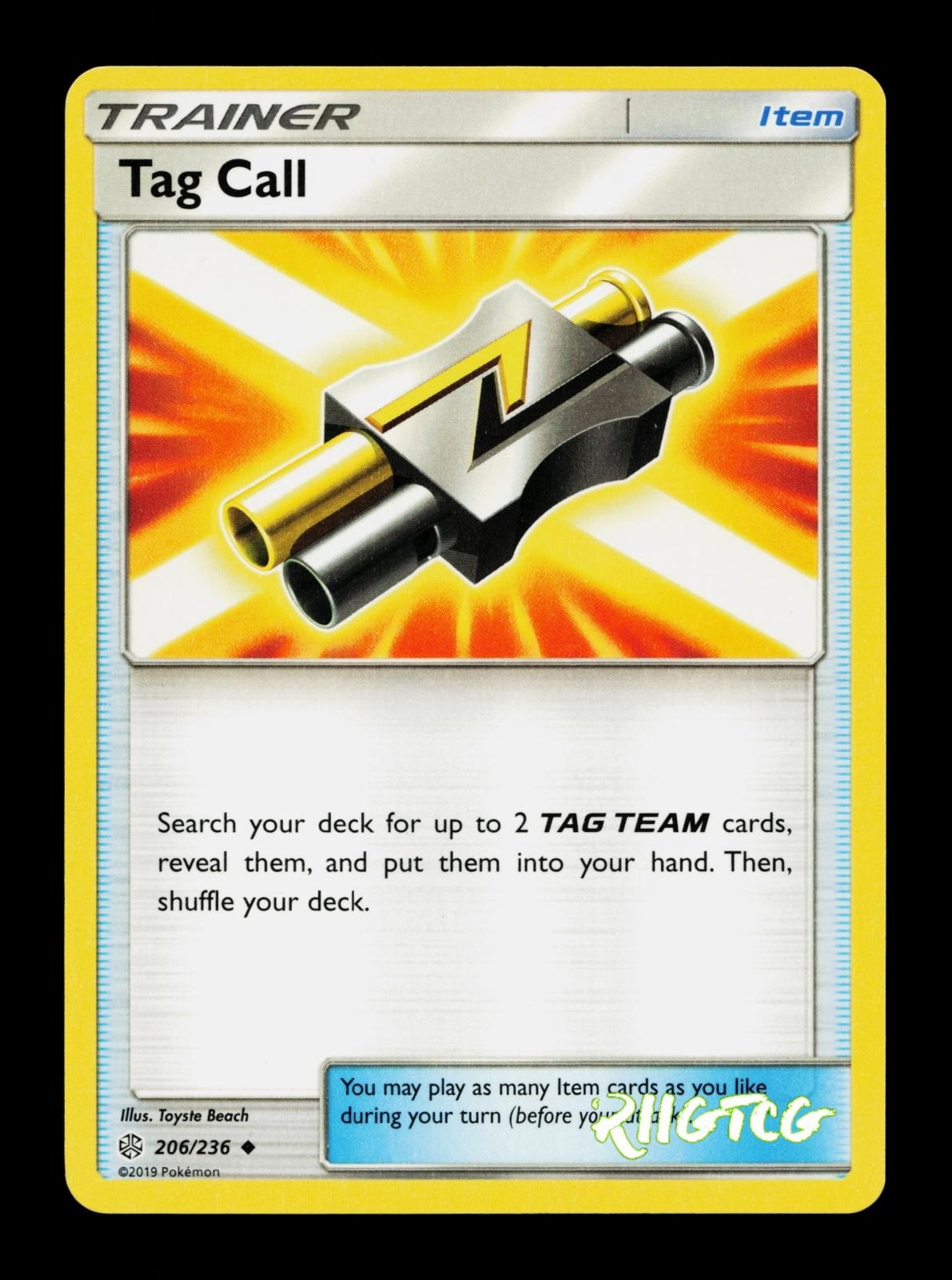 Tag Call 206/236 Cosmic Eclipse NM Pokemon