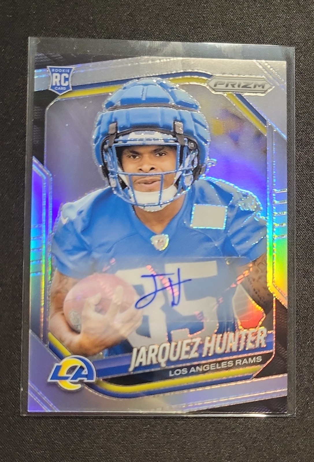 2025 Panini Prizm Silver Auto Jarquez Hunter RC Rookie #353