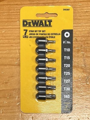 DEWALT DW2067 Torx Insert Bit Set, 7-Piece