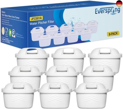 EVERSPRING Wasserfilter Kompatibel mit Brita Maxtra+, Maxtra Plus,Mavea,Anna