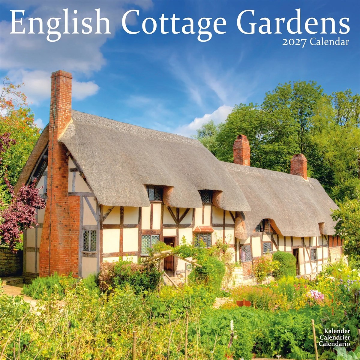 Rackhams English Cottage Gardens Calendar 2027, Wall Calendars, Month To View, Lifestyle, Gift - Image 5