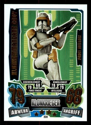 Klonkommandant Cody Star Wars Force Attax Serie 4 Force Meister 231