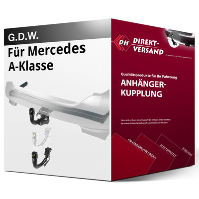 Für Mercedes A-Klasse Typ W176 (G.D.W.) Anhängerkupplung vertikal abnehmbar top