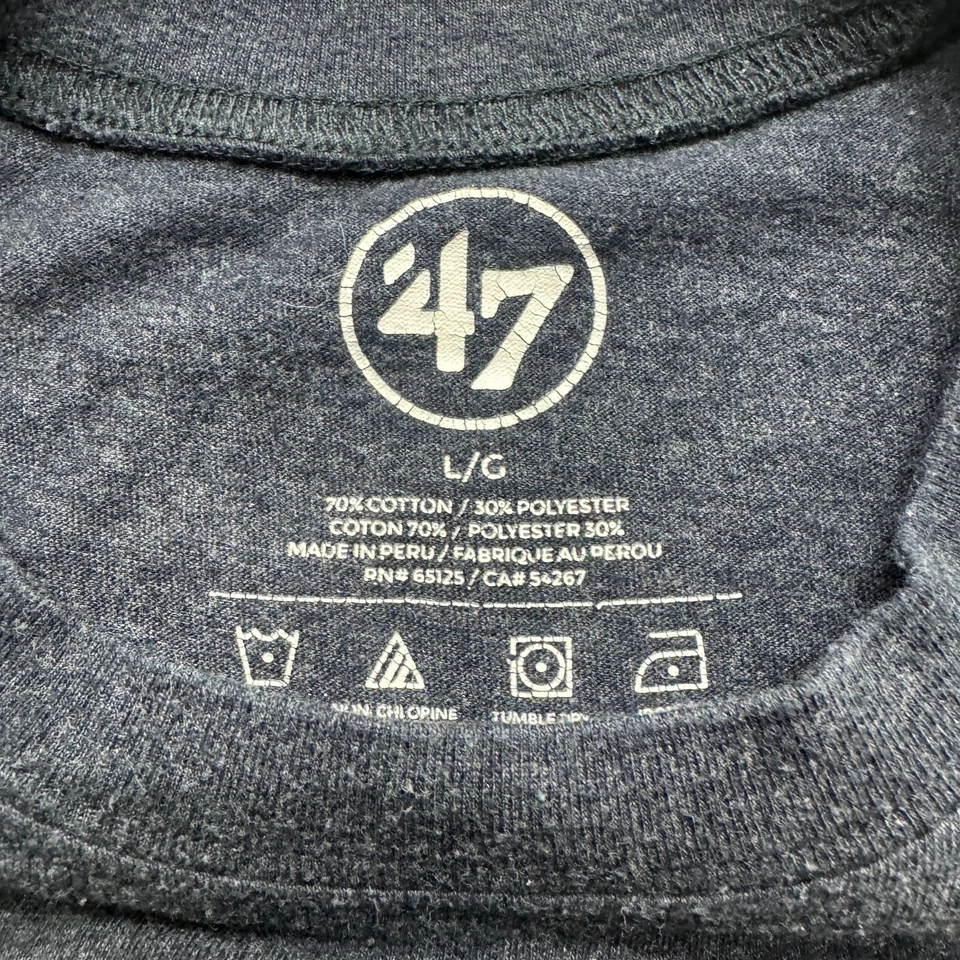 Utah Jazz Shirt Size L Youth Teens '47 Take Note NBA Basketball Gray - Image 3 of 4