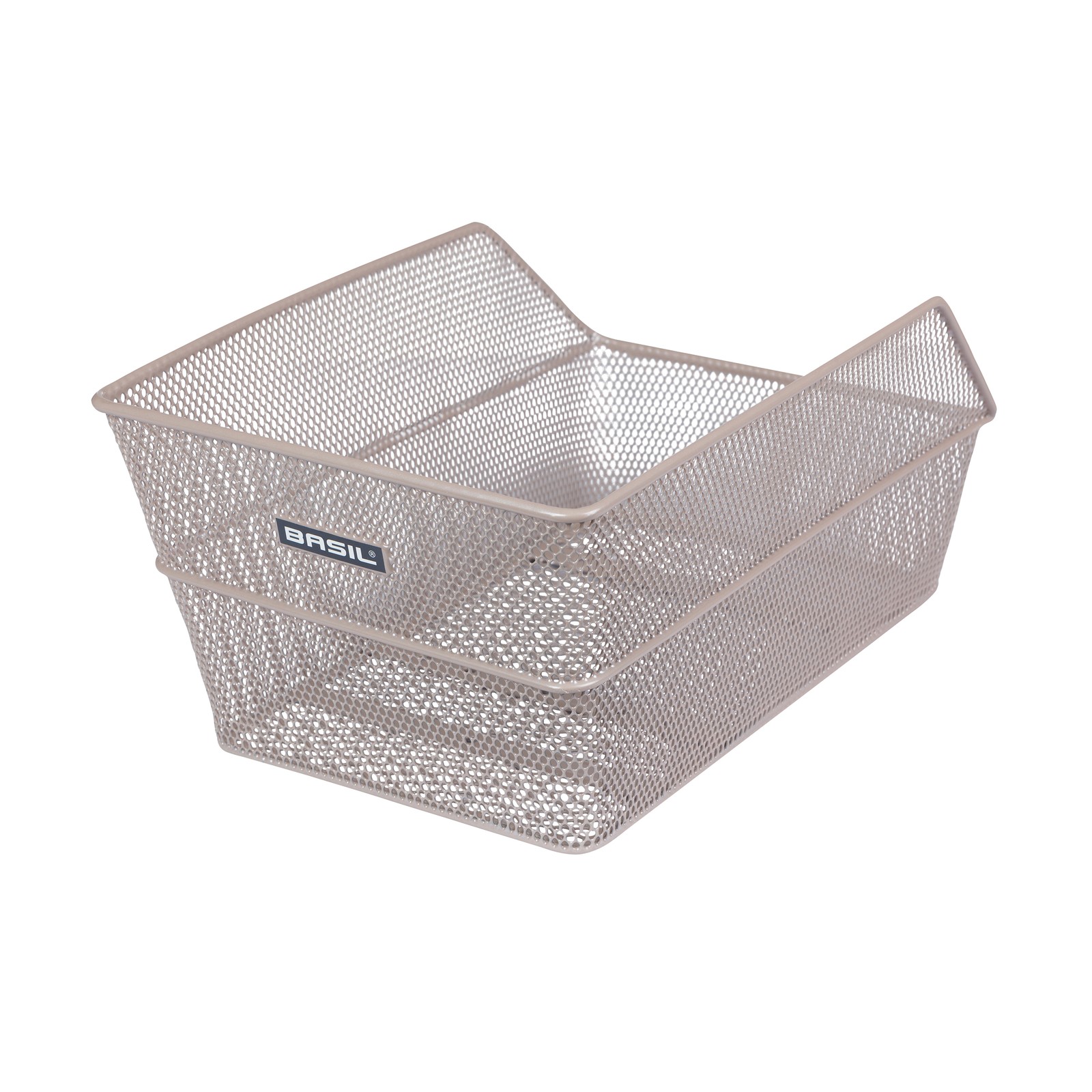Panier arrière vélo nid d'abeille beige Basil Cento en acier 45x31x21cm