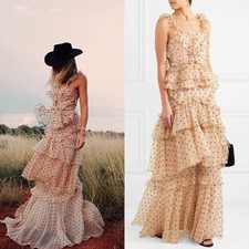 ALICE MCCALL Yoko Polka Dot Tulle Maxi Dress ...
