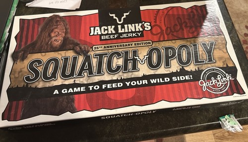 Jack Link’s SQUATCHOPOLY 25th Anniversary Edition SEALED Board Game 2013 Rare