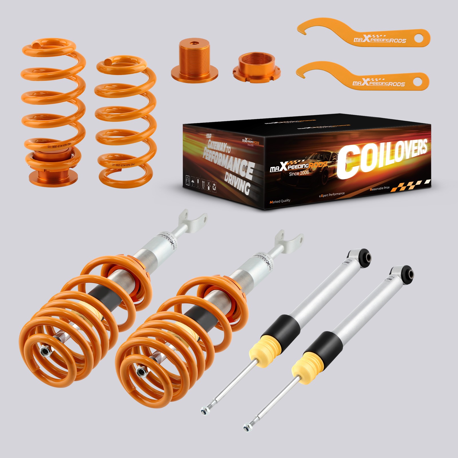 Coilovers for Audi A4 B6 & B7 Avant Estate S4 Adjustable Suspension Lowering Kit
