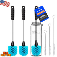 Bottle Brush Cleaner Set 5 Pack 14 Inch Long Handle Stainless Steel Bottle Clean