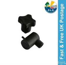 PLS Black Window Stay Lock Replacement Repair Kit Knob Caravan Motorhome AMT101