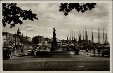 RPPC Fountain Helsinki Finland vintage postcard p554