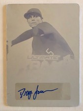 2019 Leaf Ultimate Draft Baseball Yellow Printing Plate Drey Jameson 1/1