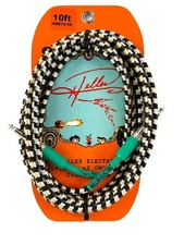 Henry Heller 10 Foot 1/4" Jack, Pro Instrument Cable - Woven Camo Tweed
