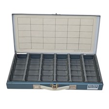 Vintage Smith Victor Metal Slide File Storage 30 Section Slide Files Capacity