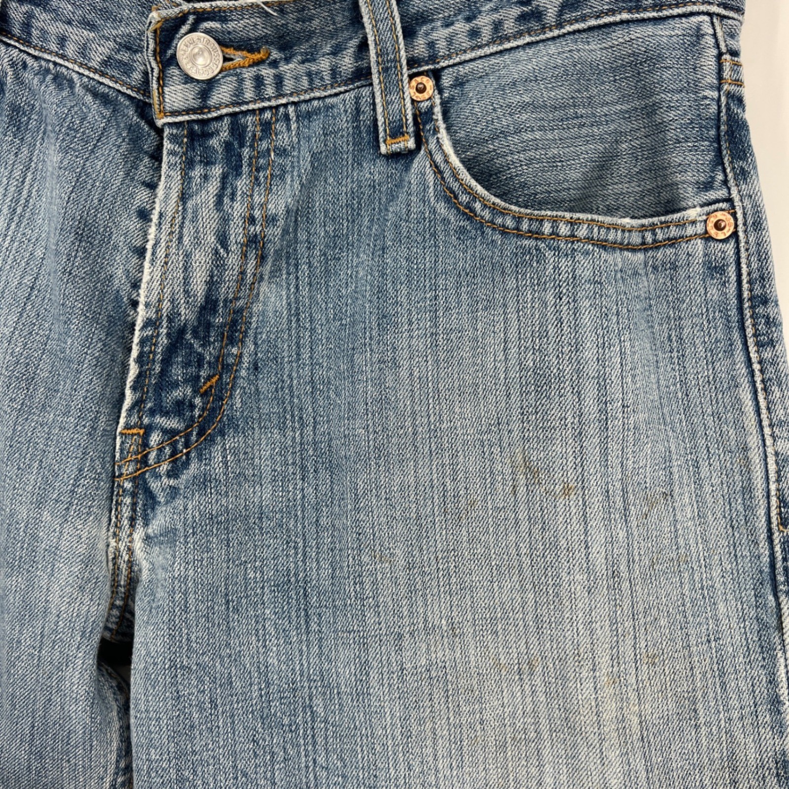 Levi's 529 Low Rise Straight Denim Jeans Y2K '03 Medium Wash 30x32 (30x31) thumbnail 4