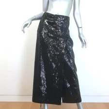 Miu Miu Sequined Midi Skirt Black Size 38 NEW