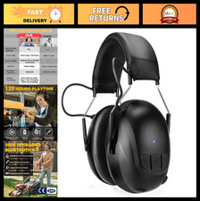 Bluetooth Hearing Protection Earmuffs - 120H Rechargeable, 30dB Noise Reduction,