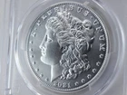 NobleSpirit 2021 CC Privy Morgan Silver Dollar 100th Ann. Adv Release PCGS MS70