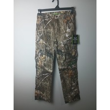 Realtree Youth Boys XL 14/16 Camo Cargo Hunting Hiking Pants Outdoor APX Brown