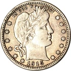 1915 25C Barber Quarter VF K19368