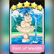 1 x font of wealth 5  sticker Monopoli Go - Top Seller  FAST SENDING 