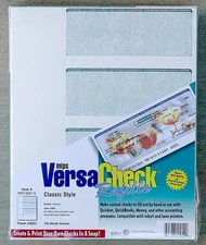VersaCheck Check Refills Security Form 3001 750 GREEN Custom Checks NEW SEALED