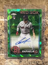 2024 Topps Chrome Update Sapphire Ed Ceddanne Rafaela Green Ref Auto /99 (RC)