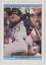 1992 Donruss McDonald's MVP Series Jose Canseco #13 g2x