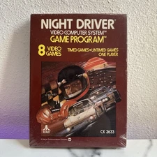 Night Driver Atari 2600 1980 NEW SEALED Video Game Cartridge