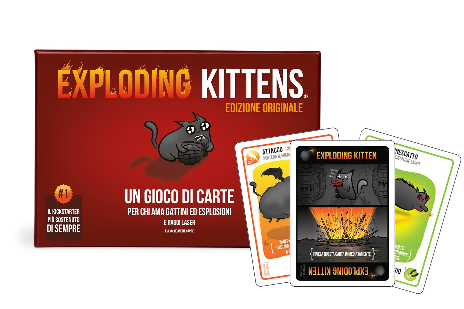 Exploding Kittens Carte da Gioco Gioco da tavolo e Party Game 2-5 Giocatori 7