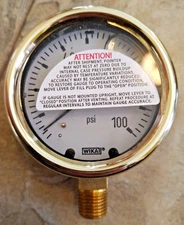 Wika 213.40 2.5" Pressure Gauge 0-100 PSI