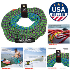 2-Section Tow Rope for 1-4 Rider Tubes - 50ft/60ft with 4,150 lb Strength