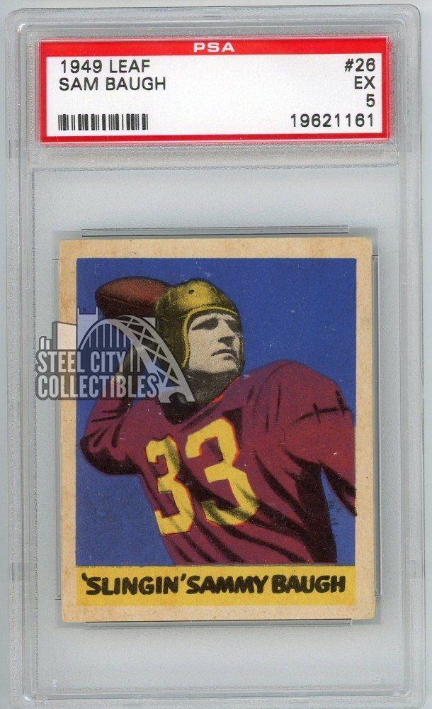 Sammy Baugh 1949 Leaf Football Card #26 PSA 5