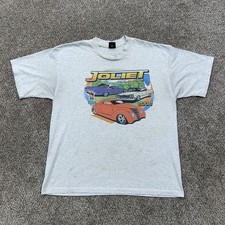 Joliet Car Show Shirt Size XL Platinum Plus Made in USA STAINED