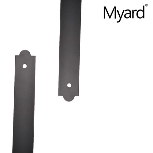 Myard 32-1/4 pollici robusto piatto ferro dritto ponte balaustre mobili - Foto 3 di 5